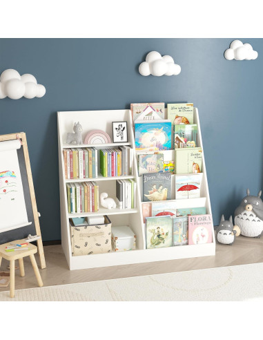 Estantería de Libros y Organizador de Juguetes FUCIHOMA 4 Niveles