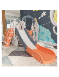 Tobogán Plegable para Niños Monle 179.4x144.8cm Rojo