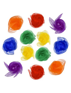 Bufandas de Baile para Niños 12 Pcs 61x61 cm Lolakee