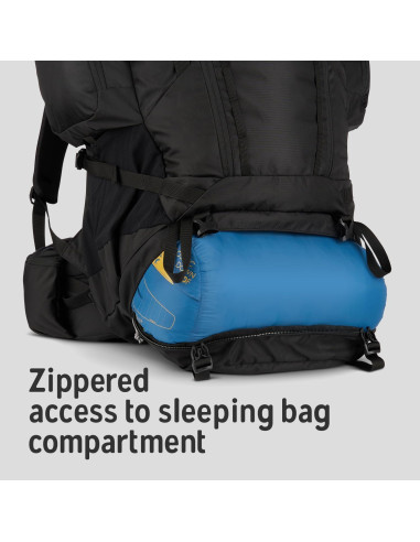 Mochila Kelty Coyote 65L - Senderismo, Ajuste Personalizado