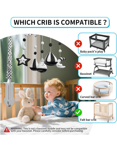 Móvil Musical para Cuna FEISIKE con 35 Canciones y 3 Modos