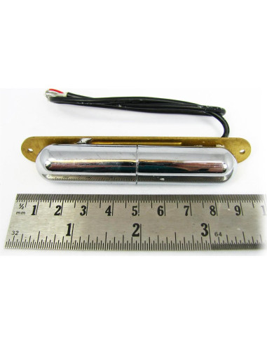 Arnés de Pastilla Bobina Simple Cromado con Control de Volumen