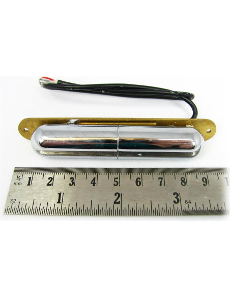 Arnés de Pastilla Bobina Simple Cromado con Control de Volumen