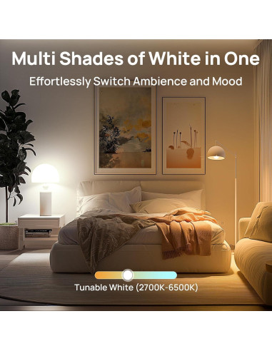 Bombillas Inteligentes Linkind A19 E26 800LM 4 Pack Wi-Fi Bluetooth