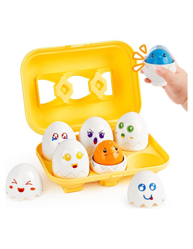 Juguetes Sensoriales CPSYUB Huevos de Clasificación 6 PCS