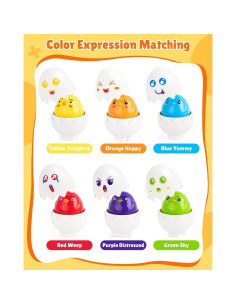 Juguetes Sensoriales CPSYUB Huevos de Clasificación 6 PCS 2