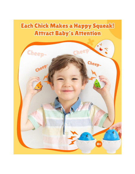 Juguetes Sensoriales CPSYUB Huevos de Clasificación 6 PCS