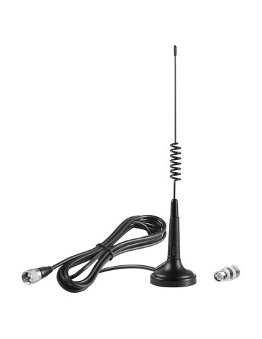 Antena CB de Base Magnética Eifagur 27MHz 33cm con Adaptador
