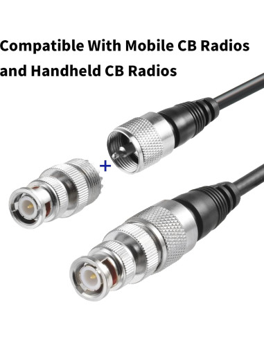 Antena CB de Base Magnética Eifagur 27MHz 33cm con Adaptador