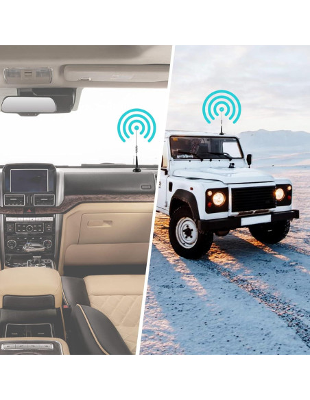 Antena CB de Base Magnética Eifagur 27MHz 33cm con Adaptador