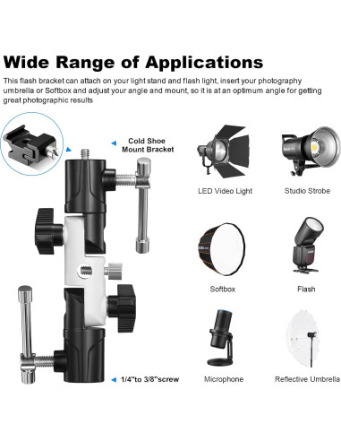 Kit de Iluminación Fotográfica Soonpho con Paraguas 109cm