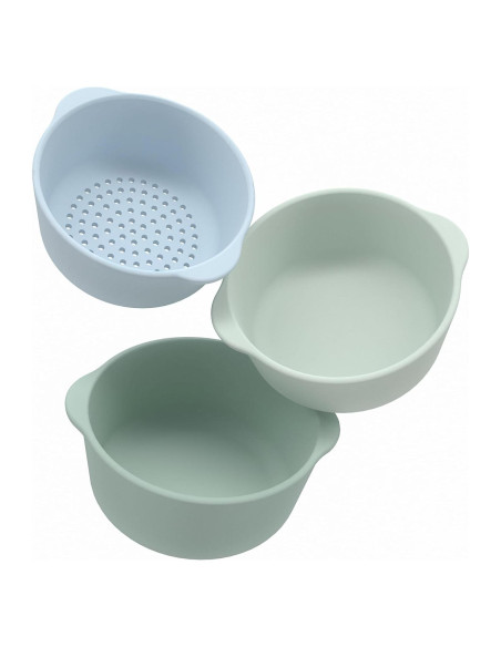 Juego de Cuencos de Silicona Apilables Inspire My Play Verde Juego de Cuencos de Silicona Apilables Inspire My Play Verde