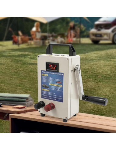 Generador de Manivela Dfmyhked 15600mAh 150W Emergencia Beige