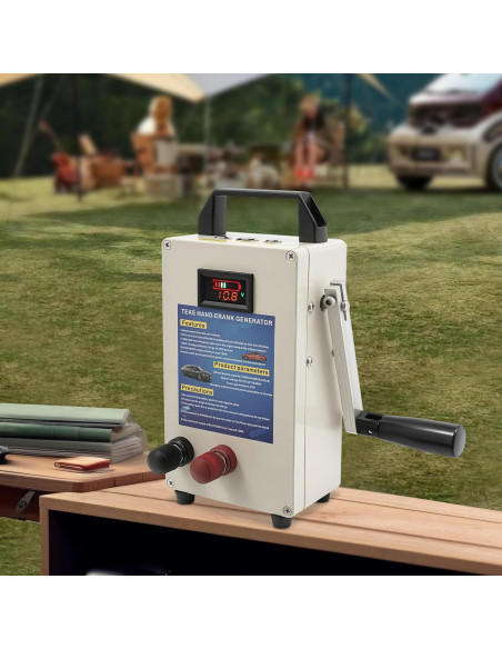 Generador de Manivela Dfmyhked 15600mAh 150W Emergencia Beige