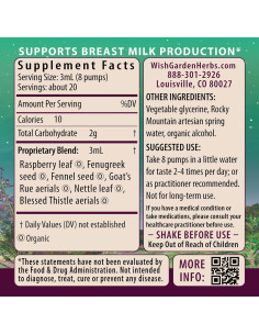 Suplemento Herbal WishGarden Leche Rica 60ml - Apoyo Lactancia 2