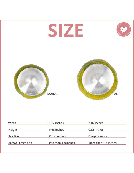 Copas de Lactancia de Plata SEEFINIX - Alivio para Pezones