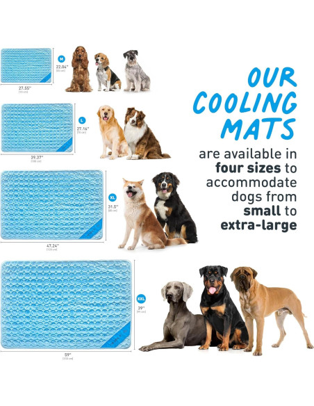 Manta Refrigerante para Perro Inspector Tail Azul 100 x 69 cm