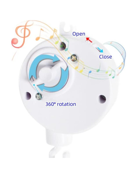 Móvil para Cuna XIGUI CL-2305-08 con Música y 4 Juguetes