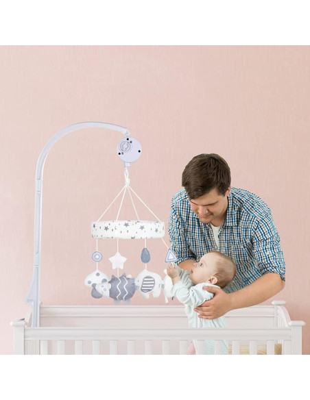 Móvil para Cuna XIGUI CL-2305-08 con Música y 4 Juguetes