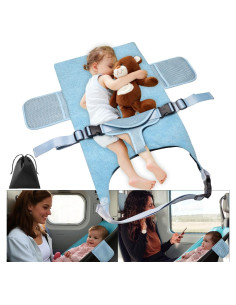 Cama de avión para niños Jaxbo 2025, reposapiés portátil 0.39kg