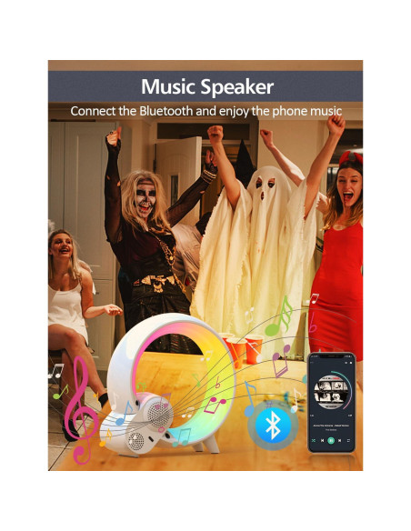 Luz Nocturna Inteligente Shenzhen Bolong BL-HXD03, Reloj Despertador