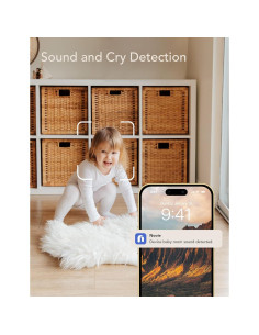 Cámara de Monitoreo para Bebés Nooie 1080P con Audio y Visión Nocturna 2