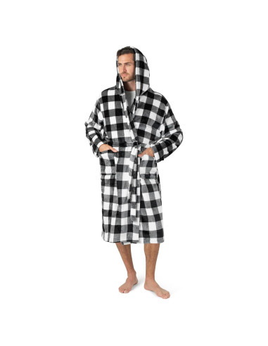 Bata de Baño para Hombre Pavilia con Capucha y Forro Suave