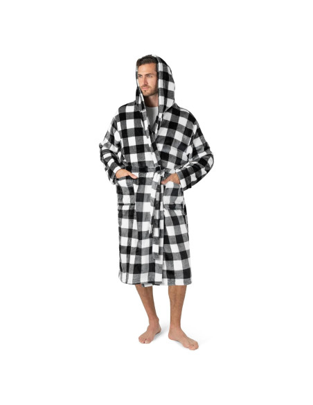 Bata de Baño para Hombre Pavilia con Capucha y Forro Suave