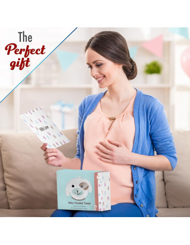 Toalla de Baño con Capucha FOREVERPURE - 89x89 cm, Viscosa Bambú