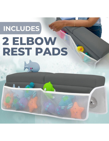 Conjunto Almohadilla Rodillas y Cesta Pañales Toodly Gris Taupe