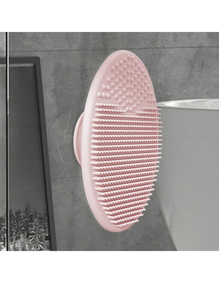 Cepillo de Baño para Bebés Genérico - Silicona Rosa Exfoliador