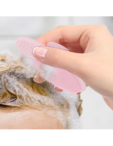 Cepillo de Baño para Bebés Genérico - Silicona Rosa Exfoliador