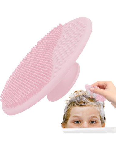Cepillo de Baño para Bebés Genérico - Silicona Rosa Exfoliador