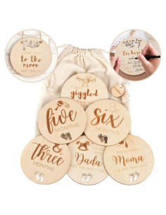 Tarjetas de Hitos Mensuales de Madera Revealations - 24 Diseños