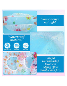 Paquete de 6 Gorras de Ducha Reutilizables ValueBargain 27.94 cm 2