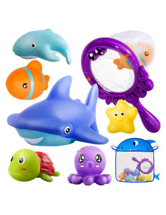 Juguetes de Baño Hely Cancy 8 Piezas para Bebés - Animales Oceánicos