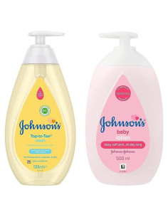 Set de Jabón y Loción Hidratante Johnson's para Bebés 500ml