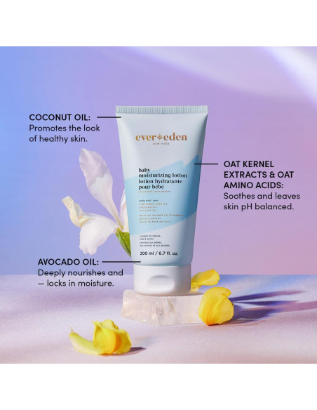 Trío de Baño para Bebés Evereden | Champú, Gel y Crema Hidratante