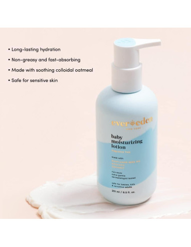 Trío de Baño para Bebés Evereden | Champú, Gel y Crema Hidratante