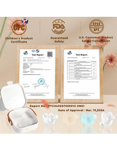 Set de 4 Chupetes Ortodónticos de Silicona para Bebés 0+ Meses 2