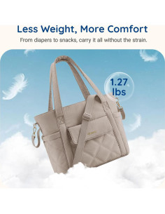 Bolsa de Pañales Tote mommore para Mamá - Ligera y Multifuncional 2