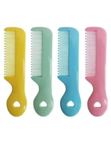 Juego de 4 Peines Redondos Coloridos Jizlan para Bebé