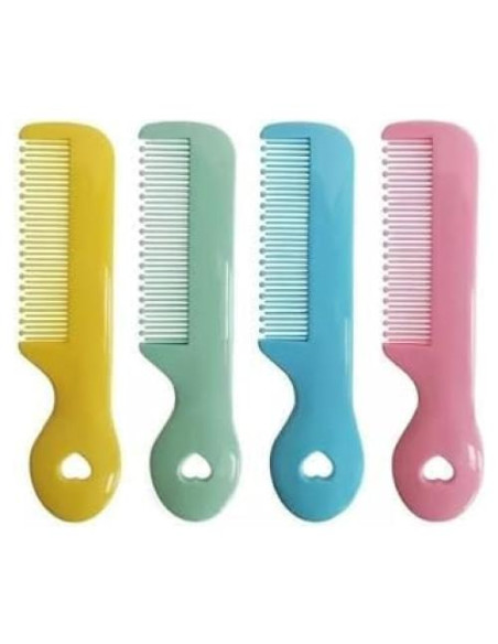 Juego de 4 Peines Redondos Coloridos Jizlan para Bebé