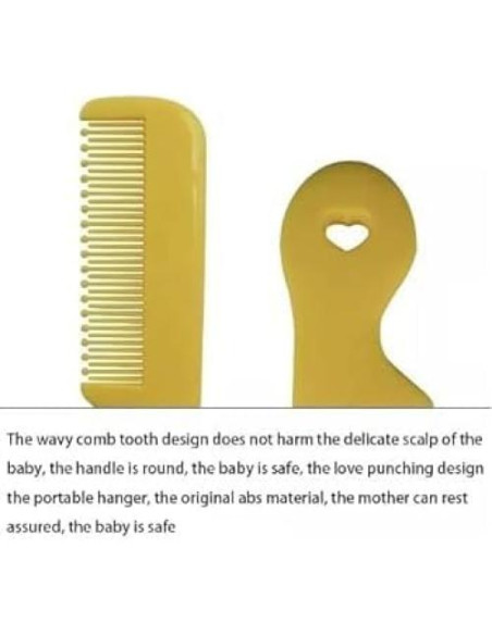 Juego de 4 Peines Redondos Coloridos Jizlan para Bebé