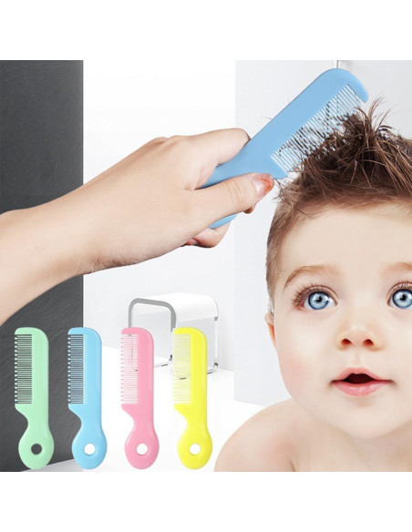 Juego de 4 Peines Redondos Coloridos Jizlan para Bebé