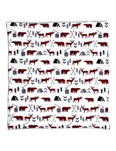 Manta para Bebés Top Tots 81x81 cm Suave Minky Gris Animales