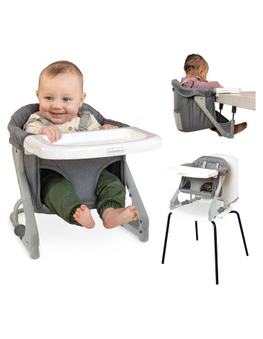 Asiento Elevador de Viaje Infantino 204009-00 Gris, 1.81 kg