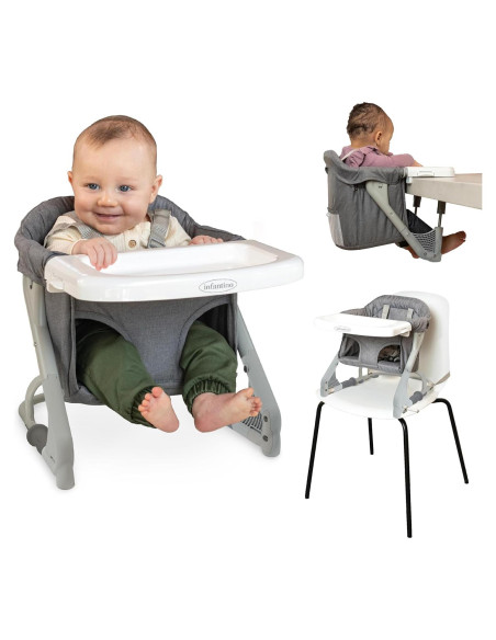 Asiento Elevador de Viaje Infantino 204009-00 Gris, 1.81 kg