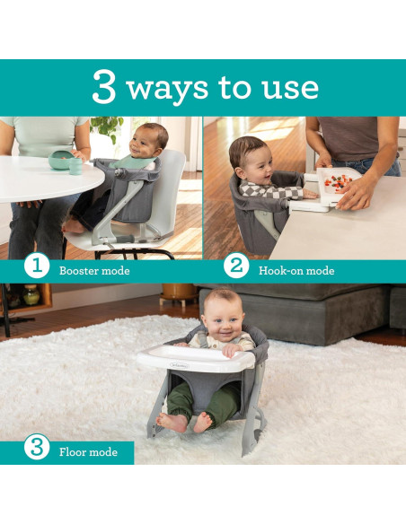 Asiento Elevador de Viaje Infantino 204009-00 Gris, 1.81 kg