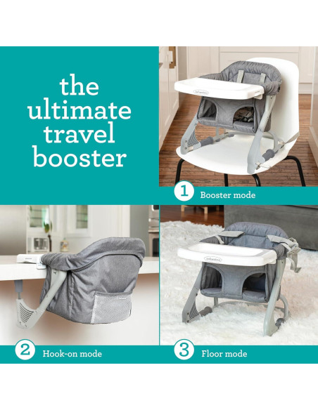 Asiento Elevador de Viaje Infantino 204009-00 Gris, 1.81 kg